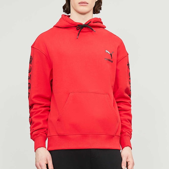 New The Kooples Sport PUMA graphic sleeve cotton hoodie - Picture 4 of 12